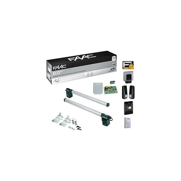 faac 105633445 kit leader 230v motore per cancello battente green anta 1,8mt