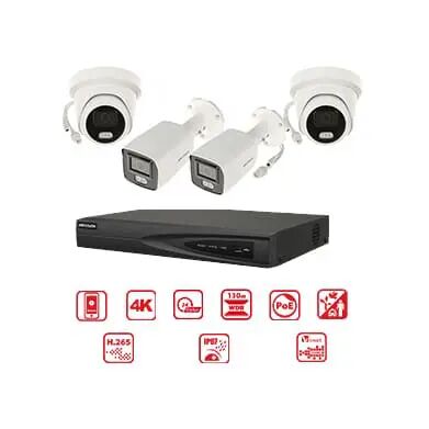 Kit Telecamere Hikvision Colorvu DS-KIT7604P