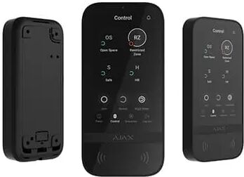 AJAX KEYPAD TOUCHSCREEN Tastiera wireless per sistema Ajax con display IPS, lettore e controllo via smartphone Nera