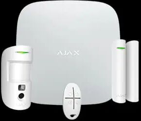 AJAX STARTERKIT CAM Kit allarme wireless 2G con sensore con fotocamera, contatto magnetico e telecomando