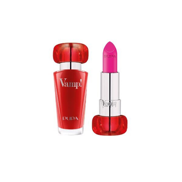 Pupa Vamp! Lipstick - Rossetto Colore Estremo Holiday Land 208 Electric Fuchsia