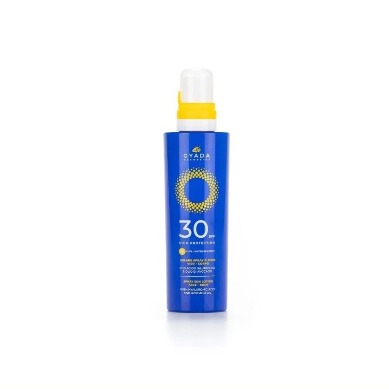 gyada cosmetics protezione solare bio solare spray viso e corpo spf 30