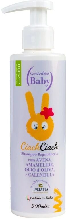 parentesi bio Bagnetto neonati Ciack Ciack Shampoo Bagnodoccia