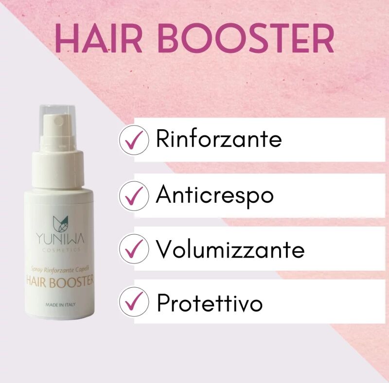 yuniwa cosmetics lozioni per capelli e oli hair booster spray rinforzante per capelli 100 ml