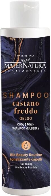 maternatura Riflessanti capelli Shampoo Tonalizzante Castano Freddo Gelso