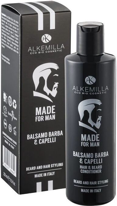 Alkemilla Rasatura e Styling barba MADE FOR MAN Balsamo Leggero e Districante per Barba e Capelli