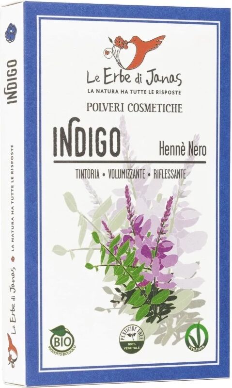 le erbe di janas Henné e tinte vegetali Polvere pura di Indigo