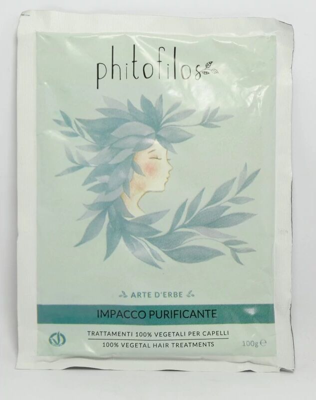 phitofilos Erbe trattanti in polvere Impacco Purificante per Capelli Grassi