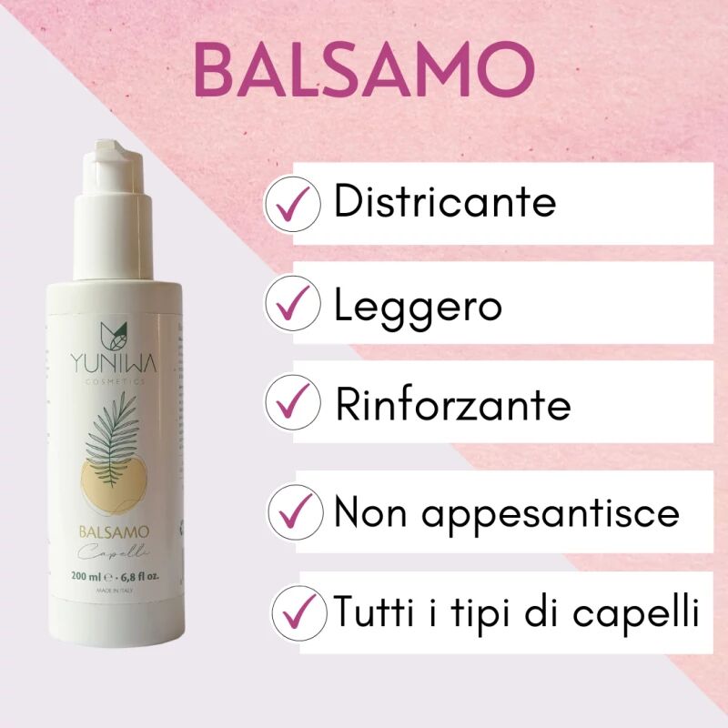 yuniwa cosmetics Balsamo Capelli Sottili Balsamo Rinforzante Illuminante