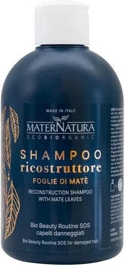 maternatura Shampoo Capelli Secchi e Trattati Shampoo Ricostruttore con Foglie di Matè