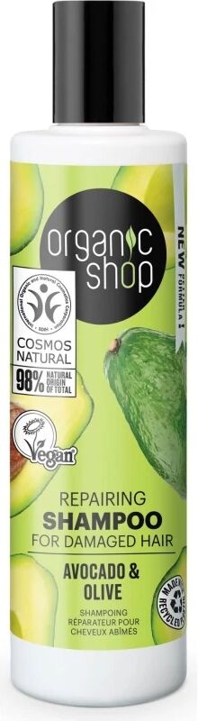 organic shop Shampoo Capelli Secchi e Trattati Shampoo Riparatore con Avocado ed Oliva