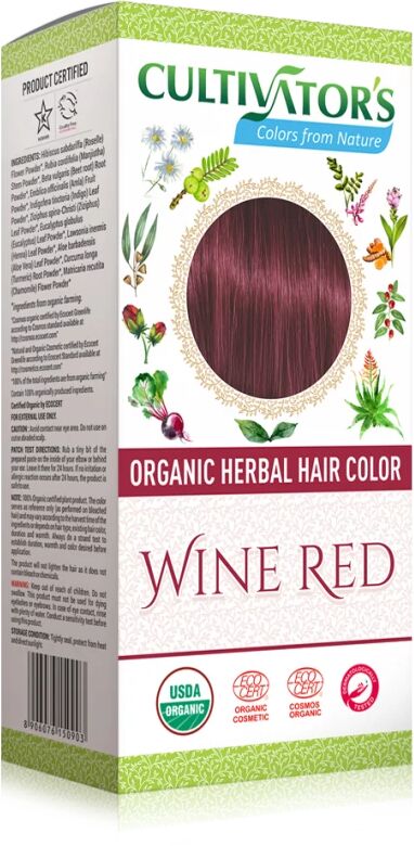 cultivator's Henné e tinte vegetali Tinta Vegetale Biologica Rosso Vino