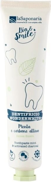 la saponaria Dentifrici Dentifricio Sbiancante Wonderwhite Menta e Carbone Attivo