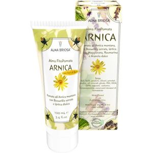 alma briosa Unguenti e Pomate Fitopomata Arnica Bio e Vegan per cadute e botte