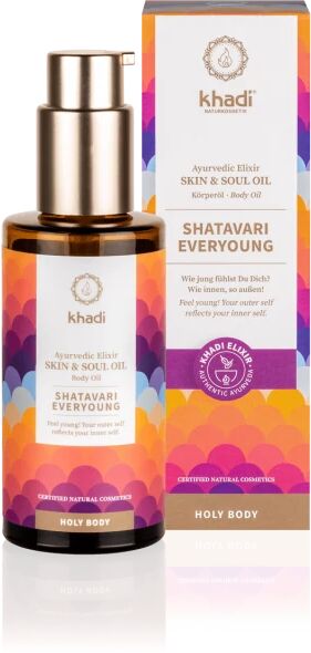 khadi oli e burri olio corpo ed elisir ayurvedico shatacari everyjoung