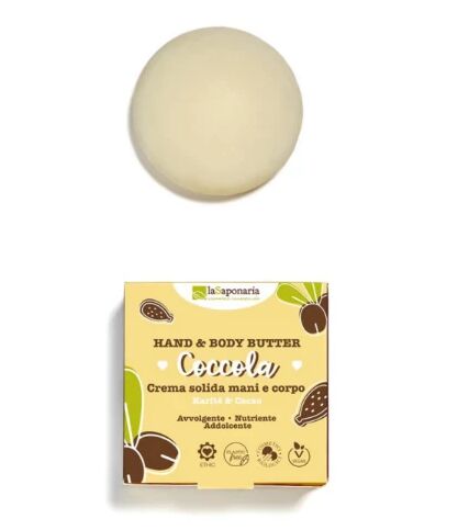 la saponaria creme corpo bio crema solida nutriente coccola