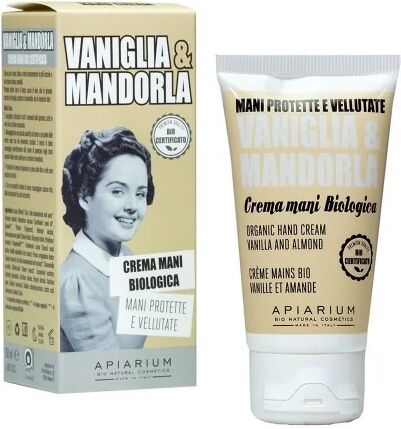 apiarium cura mani e unghie crema mani idratante e nutriente con vaniglia e mandorla