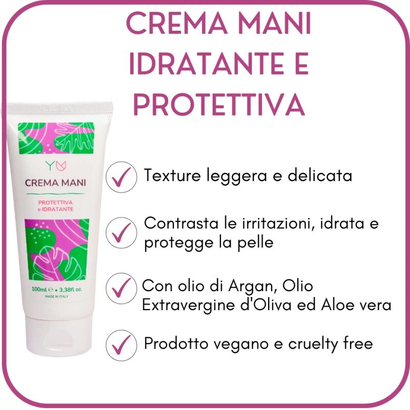 yuniwa cosmetics cura mani e unghie crema mani idratante e protettiva