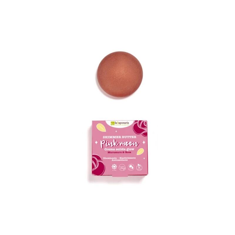 la saponaria Creme Corpo Bio Crema Solida Illuminante Pink Moon