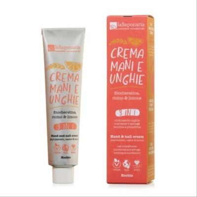 Crema Mani e Unghie La Saponaria - 3 in 1 Protettiva e Rinforzante Crema Mani e Unghie La Saponaria - 3 in 1 Protettiva e Rinforzante