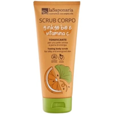 la saponaria Scrub corpo tonificante – Ginkgo bio e Vitamina C la saponaria Scrub corpo tonificante – Ginkgo bio e Vitamina C