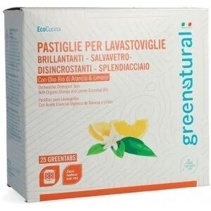 greenatural Piatti Pastiglie Lavastoviglie 25 Pezzi