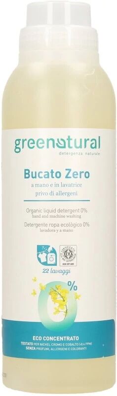 greenatural detersivo liquido detergente ecobio liquido per bucato ipoallergenico