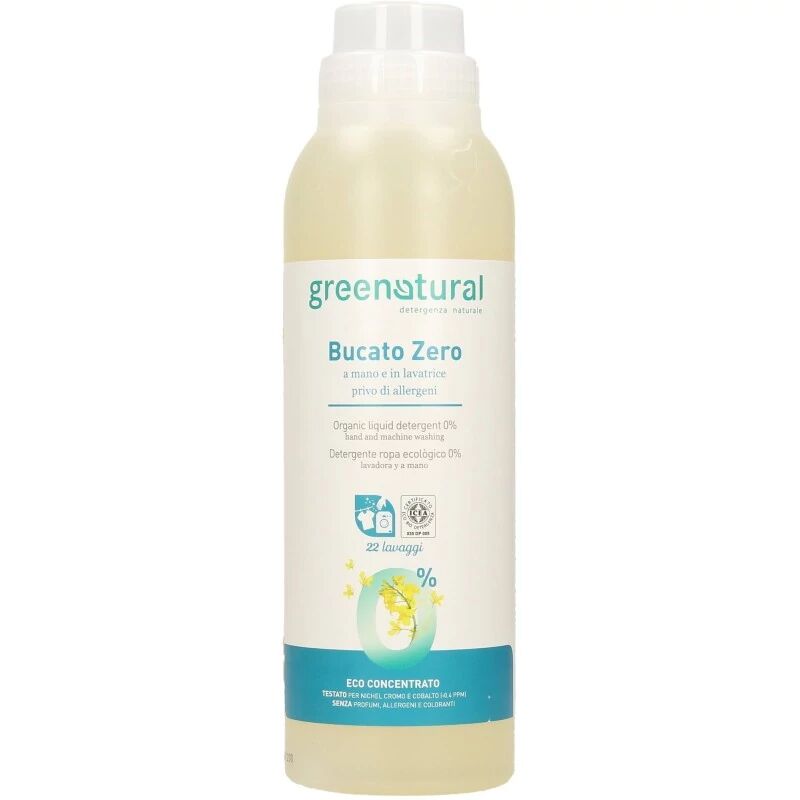 greenatural Detersivo liquido Detergente Ecobio Liquido per Bucato Ipoallergenico