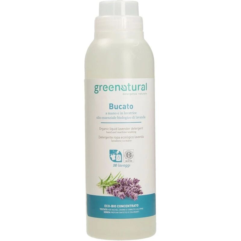 greenatural Detersivo liquido Detergente Liquido Ecobio per Bucato alla Lavanda