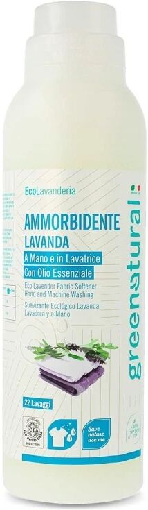 greenatural Ammorbidenti Ammorbidente Bucato Ecobio alla Lavanda per Capi Bianchi e Colorati