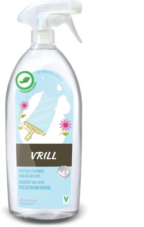 verdevero Vetri e Multiuso Vrill Detersivo ecologico Vetri