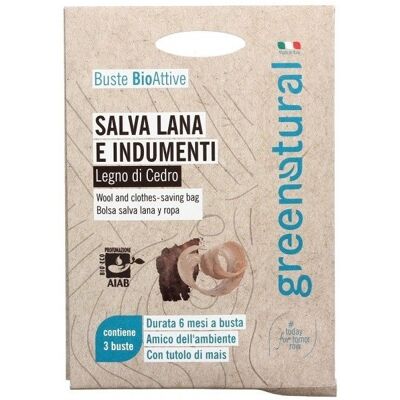 greenatural Salva Lana e Indumenti "Legno di Cedro" 3 Buste greenatural Salva Lana e Indumenti "Legno di Cedro" 3 Buste