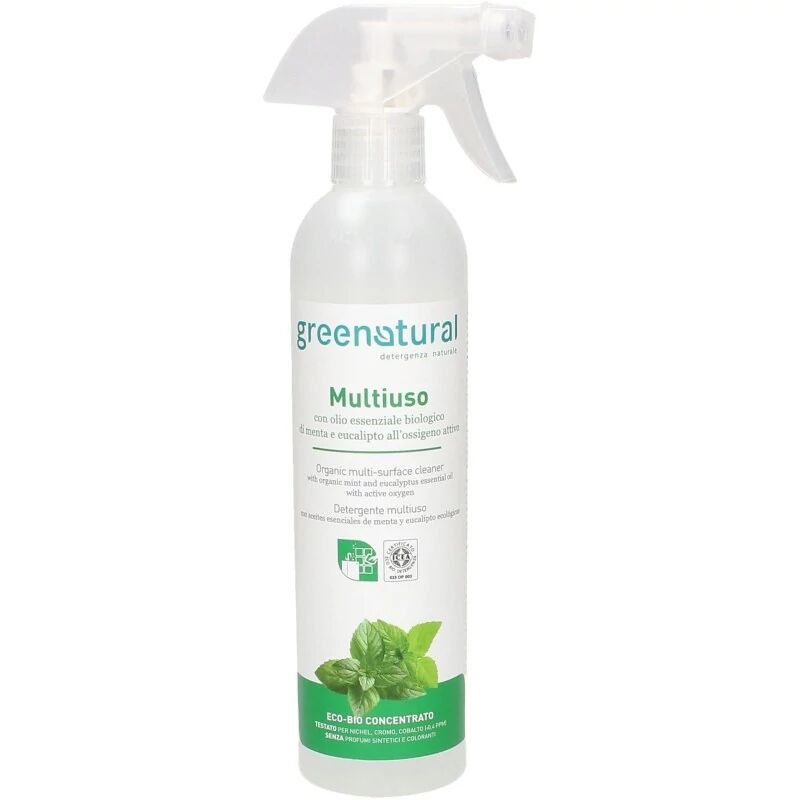 greenatural Sgrassatori Spray Multiuso all'Ossigeno Attivo, Menta ed Eucalipto