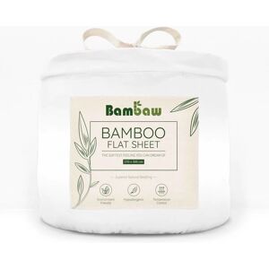 bambaw Accessori Lenzuolo di Sopra in Seta di Bambù Bianco