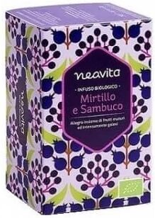 neavita te e tisane infuso in filtro mirtillo e sambuco bio