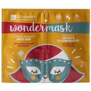 la saponaria Maschere Viso Wondermask Scrub + Maschera Antiage