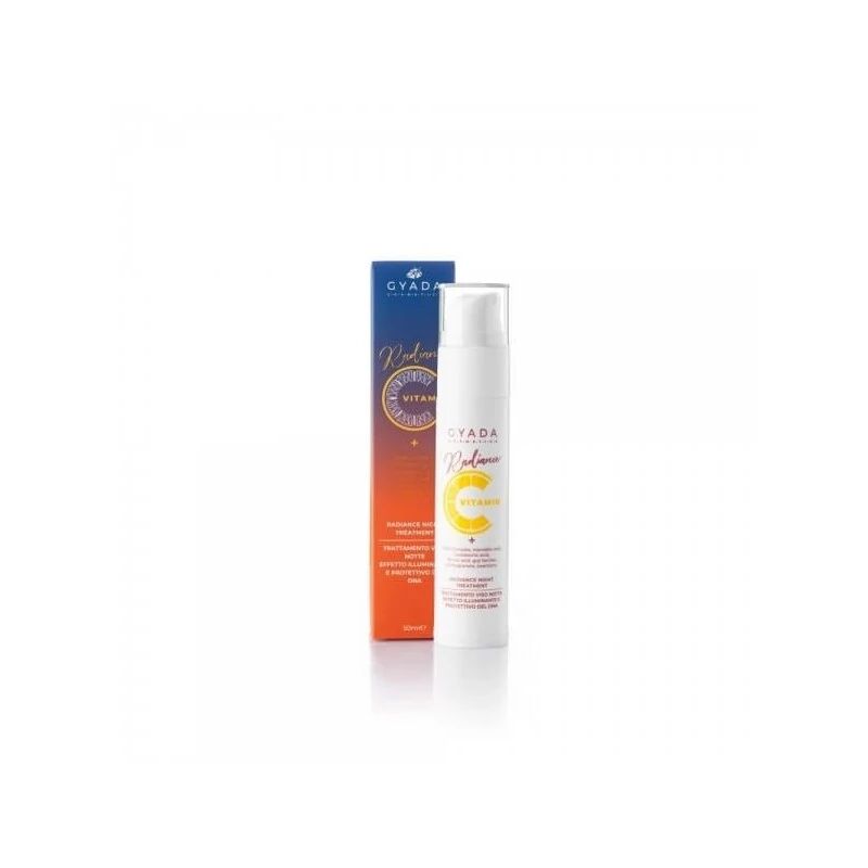 gyada cosmetics creme viso radiance trattamento notte illuminante e protettivo dna