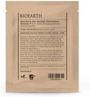 bioearth maschere viso maschera viso anti-age all'acido ialuronico