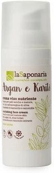 la saponaria creme viso crema viso nutriente con argan e karitè per pelli secche