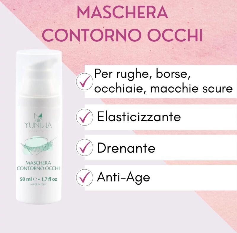 yuniwa cosmetics skincare maschera crema contorno occhi