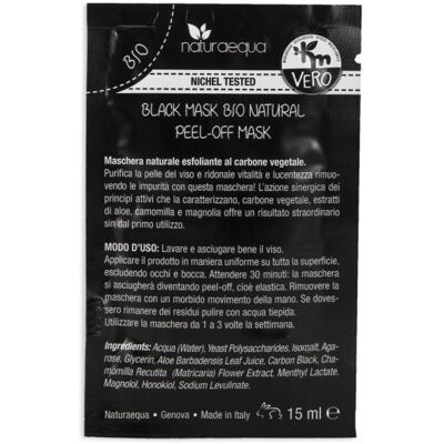 Maschera Peel-Off al Carbone Vegetale Naturaequa - Purificante e Illuminante Maschera Peel-Off al Carbone Vegetale Naturaequa - Purificante e Illuminante