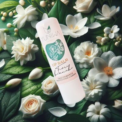 yuniwa cosmetics Balsamo Labbra Protettivo Fiori Bianchi yuniwa cosmetics Balsamo Labbra Protettivo Fiori Bianchi