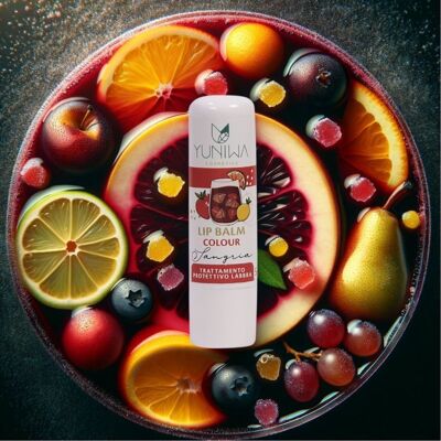 Yuniwa Cosmetics Balsamo Labbra Protettivo Colore Sangria Yuniwa Cosmetics Balsamo Labbra Protettivo Colore Sangria
