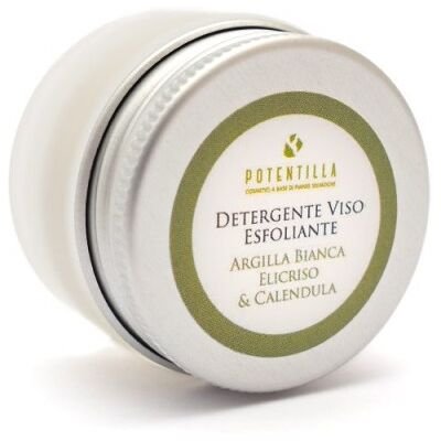 Detergente Esfoliante Viso con Argilla Bianca - Maschera e Scrub Potentilla Detergente Esfoliante Viso con Argilla Bianca - Maschera e Scrub Potentilla