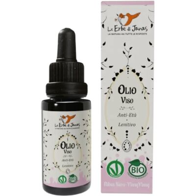 le erbe di janas Olio Viso Anti-Età Lenitivo Ribes Nero e Ylang Ylang le erbe di janas Olio Viso Anti-Età Lenitivo Ribes Nero e Ylang Ylang
