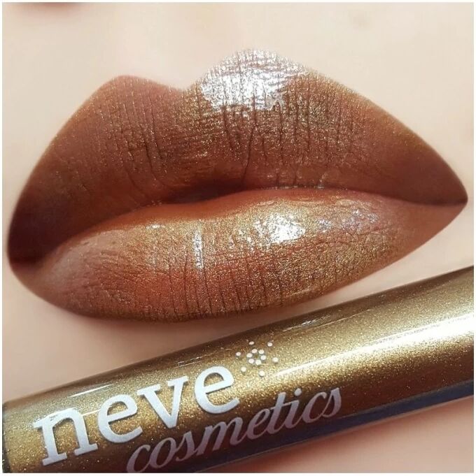 neve cosmetics gloss e tinte labbra gloss naturale bronzo oro the magic circle