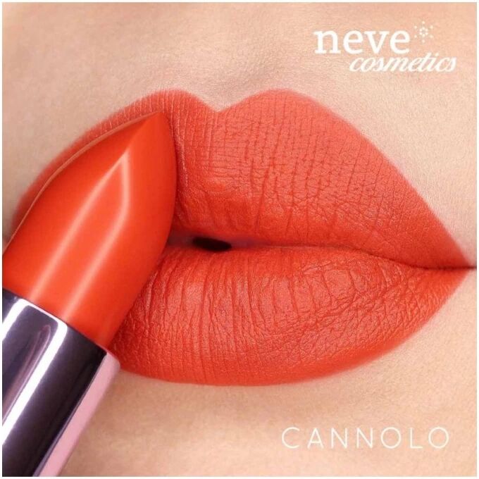 neve cosmetics Rossetti Rossetto Arancio Corallo Sugar Matte Cannolo