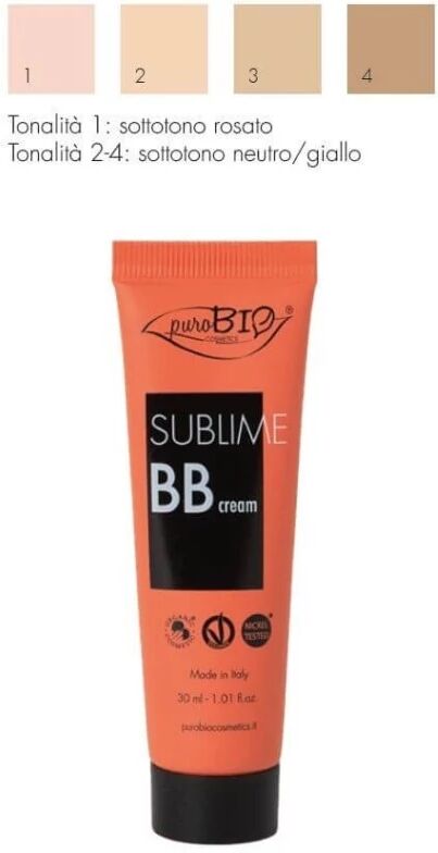 purobio BB e CC Cream BB Cream Sublime Tonalità 02