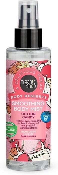 organic shop Profumi Mist Corpo Cotton Candy con Olio di Mandorle Dolci