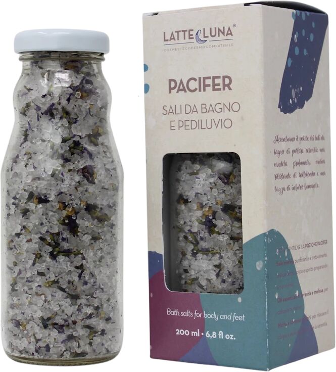 latte e luna bagnoschiuma bio sali da bagno e pediluvio lavanda e melissa pacifier